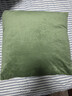 京东京造棉花糖抱枕 超柔棉棉绒沙发床头客厅办公室腰靠枕垫苔藓绿45x45cm 实拍图