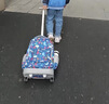 京商（Kyosho）拉杆书包小学生男孩女生儿童大容量可爬楼初中双肩可背可手提 18寸三轮海底世界 实拍图