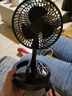电风扇伸缩折叠小风扇宿舍家用静音充电型办公台式USB桌面宿舍大风力夏台面落地两用折叠电风扇 颜色随机 直插款无档位开关1个装 实拍图