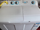海尔（Haier）半自动双桶双缸洗衣机 12KG大容量  强力去污洗大件 一级能效家电国家补贴以旧换新 XPB120-81D2 实拍图