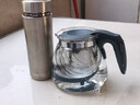 茶壶泡茶器整套茶具茶水分离玻璃耐热泡茶壶花茶套装茶漏 绿把一壶四杯 1000ml 实拍图