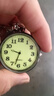 大数字清晰夜光 钥匙扣挂表护士学生考试用进场公务员怀表老人 黑色夜光面 实拍图
