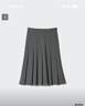 优衣库女装宽褶中裙/半身裙裙子479916 488364 488364/08深灰色 S 实拍图