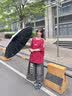 小米乾盾全自动晴雨伞加强伞骨太阳雨伞一键收放防紫外线黑胶防晒遮阳 108骨-曜石黑【加大加固/晴雨】自动 实拍图