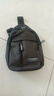 运动跑步包男休闲斜挎包手机包防泼水健身包女单肩包 黑色 实拍图