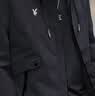 花花公子（PLAYBOY）外套男夹克男装秋冬季男士休闲工装连帽潮流上衣服 黑色- 3XL 实拍图