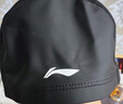 李宁 LI-NING 男女游泳帽 PU涂层长发防水泳帽 护耳舒适不嘞头LNMT856/LNMT858-1黑 实拍图