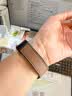 优束适用Apple watch S11表带s10疯马纹真皮新款苹果手表S9磁吸折叠扣ultra2高级感布艺潮流个性SE3代 【深咖】强力磁吸-折叠金属扣-疯马纹 44/45/46/49表盘4~11代/ 实拍图