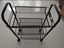 溢彩年华厨房置物架落地储物架移动收纳小推车蔬菜架子多层零食架1056-BK 实拍图