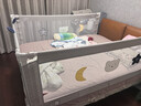 丸丫K2婴儿床围栏宝宝防摔防护栏床上床边防摔档板免打孔三面1.5+2+2 实拍图