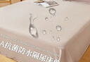 洁丽雅（Grace）A类抗菌防水纯色床单床上用品 米驼色230cmx250cm  实拍图
