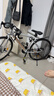 飞鸽（FG FLYING PIGEON）公路自行车入门级超轻变速700C公路车成人男女竞速骑行通勤单车 超越钢架-公路把-钛银色 21速入门级 实拍图