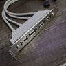 魔羯 MOGE MC8220 主板USB挡板线9针标准2口扩展两个USB2.0接口 2口USB2.0扩展半高2U设计 线长30cm 实拍图