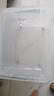 禧天龙塑料衣物收纳箱玩具整理箱车载储物箱55L 透明 1个装 带轮 实拍图