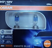 欧司朗（OSRAM）汽车灯泡 大灯远光灯近光灯卤素灯 亮白蓝H7【4000K】12V 55W 实拍图