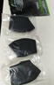 绿德【可水洗】防尘透气聚氨酯口罩高颜值黑色口罩独立包装男女海绵防晒花粉网红潮成人明星同款3d夏季 时尚款黑色3只装 立体 实拍图
