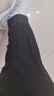 佐尚鸟休闲裤子男夏季冰丝薄款工作上班耐脏运动阔腿长裤直筒宽松男裤 黑色+黑色 2XL -建议140-150斤左右 实拍图