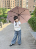 美度全自动三折雨伞学生儿童晴雨伞环扣柄可挂书包圆角防戳M3075紫色 实拍图