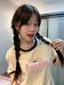 真维斯（Jeanswest）设计感小众短袖t恤女款夏季2026新款撞色纯棉半袖打底衫休闲上衣 实拍图