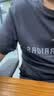 凡客诚品（VANCL）纯棉长袖T恤男春秋季圆领内搭衣服休闲宽松透气打底衫 黑色 2XL 实拍图