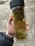 万象（WANXIANG）双层玻璃杯经典皮纹V20RL商务办公礼盒泡茶杯370ML大容量家用水杯 实拍图