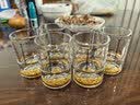 青苹果手握金山金箔白酒杯一两杯6只 水晶玻璃黄酒杯中秋节结婚季礼物 实拍图