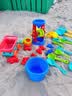妙贝乐儿童沙滩玩具宝宝海边玩沙挖沙铲子水桶沙漏挖土工具套装沙池推车 实拍图