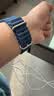 W&P新款适用苹果手表表带apple watch ultra3/2海洋硅胶双扣回环表带iwatch S11/10/9/8/SE 蓝色45 实拍图