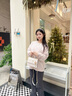 纪诗哲（GIEVSZHE）包包女包2026年新款女士单肩斜挎包七夕情人节礼物送女友老婆 米白色【2026新款/小熊挂件】 实拍图