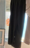 罗蒙（ROMON）真丝香云纱阔腿裤女夏季新款直筒裤高腰显瘦宽松桑蚕丝九分休闲裤 黑色 抗皱免烫- XL 115-130 实拍图