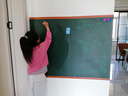 飞博士墨绿色90*120cm磁性黑板墙贴可移除儿童画板创意涂鸦墙环保可擦写无尘黑板磁吸家用学生磁力小黑板 实拍图