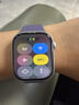 Apple/苹果 Watch S11 智能手表GPS+蜂窝款46毫米银色铝金属表壳雾紫色运动型表带S/M MFDK4CH/B 实拍图