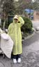 liomirror一次性雨衣成人便携雨衣男女登山户外徒步应急连帽雨披 黄色 实拍图