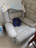 秉绪头等太空沙发单人沙发舱电动功能躺按摩懒人沙发可睡觉电竞沙发椅 浅灰猫抓皮 手动坐躺 实拍图