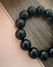 普陀山乌金黑曜石手串男补水事业护身男女情侣手串护身符生日礼物 实拍图