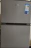 美的（Midea）112L两门小冰箱灰色双温小冰箱迷你家用宿舍租房灵活摆放节能低音深冷速冻 BCD-112CM 实拍图