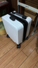 琮达行李箱小型可登机箱男女士儿童拉杆箱旅行箱免托运次日达密码皮箱 米白色14英寸20x30x40【带杯架+手机支架】 14英寸 高配3节拉杆出差旅游大容量可上飞机登机箱 实拍图