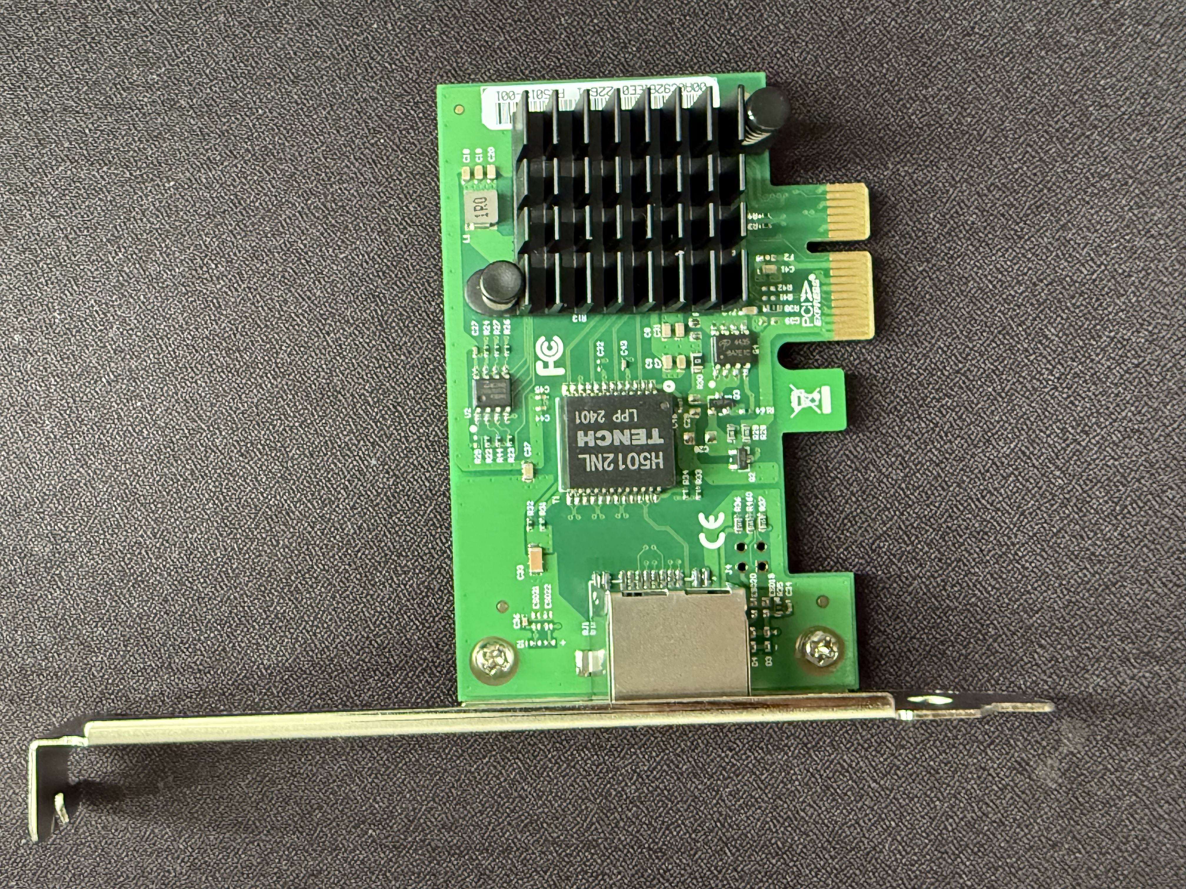 昆鱼（FLYBISH）NA226-T1 PCIE 2.5G网卡win10/Linux系统2500M台式机电脑游戏电竞服务器工业相机intel i226-V芯片 实拍图