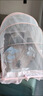 南极人婴儿童蚊帐罩可折叠宝宝防蚊罩婴儿床全罩式通用蒙古包粉色大号 实拍图