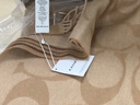 蔻驰（COACH）【品牌直供】男女同款流苏绵羊毛围巾驼色CU807 520礼物 实拍图