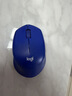 罗技（Logitech）M330无线鼠标 商务办公无线静音鼠标电池 右手人体工学鼠标Mac笔记本电脑家用鼠标中大手 舒适曲线 蓝色 实拍图