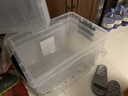 SPACEXPERT 衣物收纳箱特大号塑料整理箱车载储物箱95L透明 1个装 带提手 实拍图