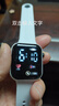 其他品牌高颜值LED手表时尚方形学生科技感超强夜光数字个性运动 太空白 实拍图