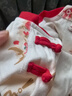 优奇婴儿衣服连体衣新生儿满月白天哈衣宝宝周岁春秋纯棉衣服外出 实拍图