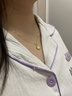 中国黄金（CHINA GOLD）黄金项链女足金四叶草吊坠结婚情人节送女友老婆妈妈生日礼物 【圆扣】足金吊坠+K金链+礼盒 实拍图