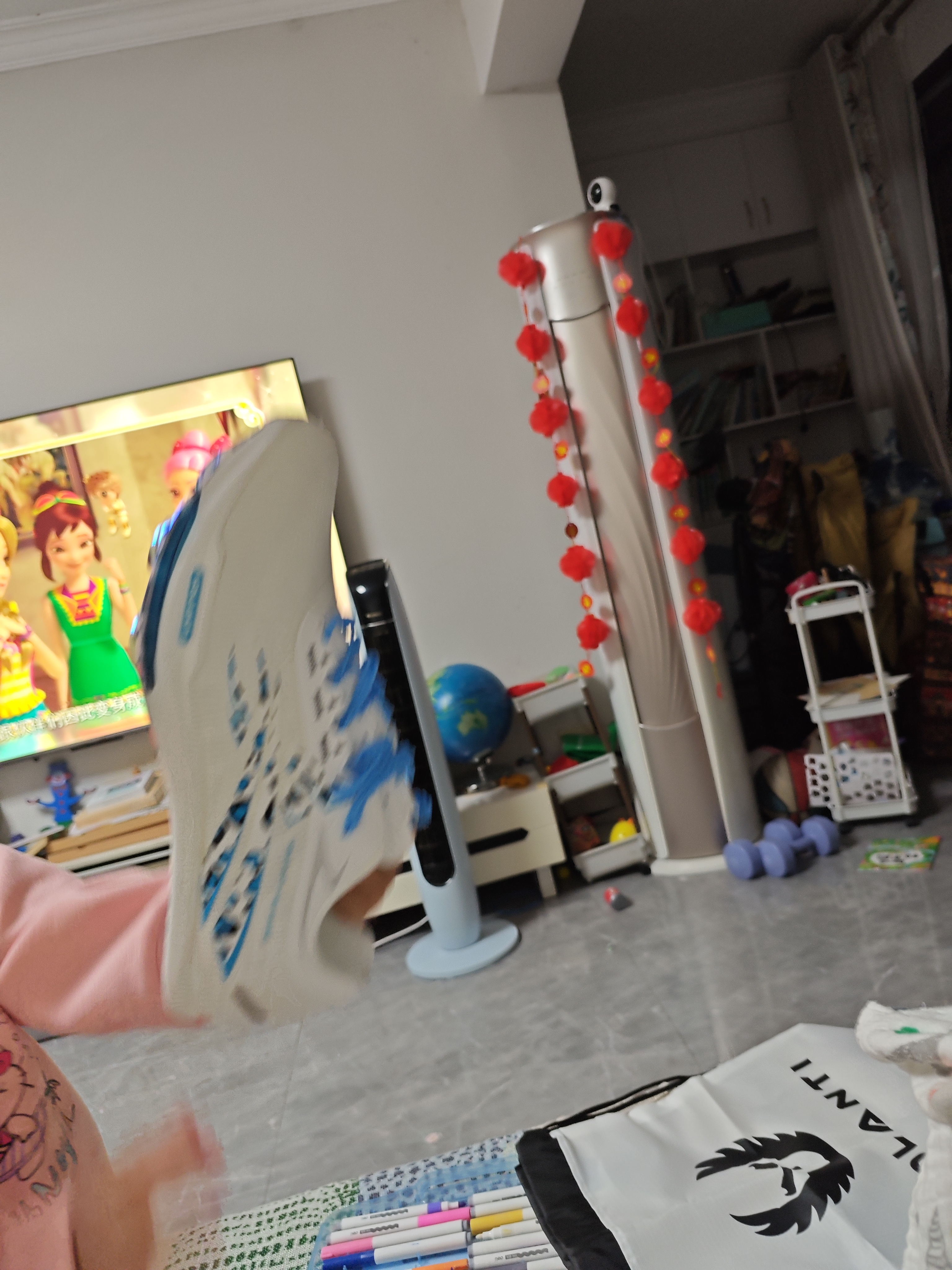 沃兰迪【十周年】火箭气垫钉鞋全掌碳板男女专业短跑比赛体考训练鞋田径 豹纹蓝钻 41 实拍图