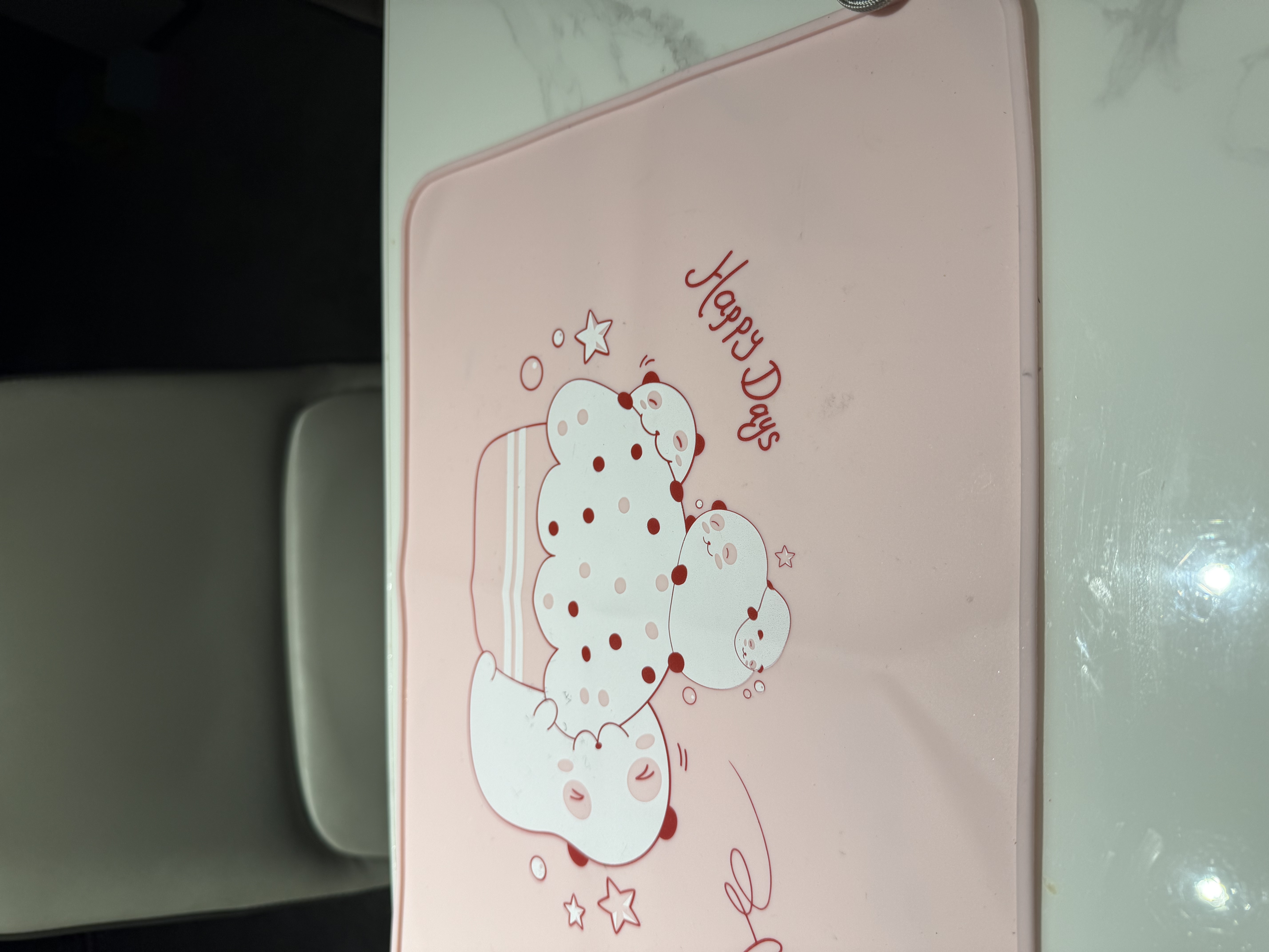古私（Gusi）儿童餐垫小学生午餐垫一年级餐桌垫食品级防油防烫 签名款30x40cm 实拍图