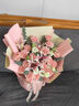 馨仪鲜花速递玫瑰花康乃馨花束送妈妈长辈礼物全国鲜花同城配送 19朵康乃馨百合混搭花束 实拍图
