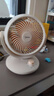 美的（Midea）【小型风扇】轻音台式桌面空气循环扇家用柔风电风扇宿舍办公迷你台扇落地扇空调伴侣 GAF18AD 实拍图