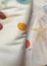 爱贝迪拉（AIBEDILA） 新生儿包单宝宝产房棉襁褓巾裹布婴儿包被抱被春秋双层 海洋 实拍图